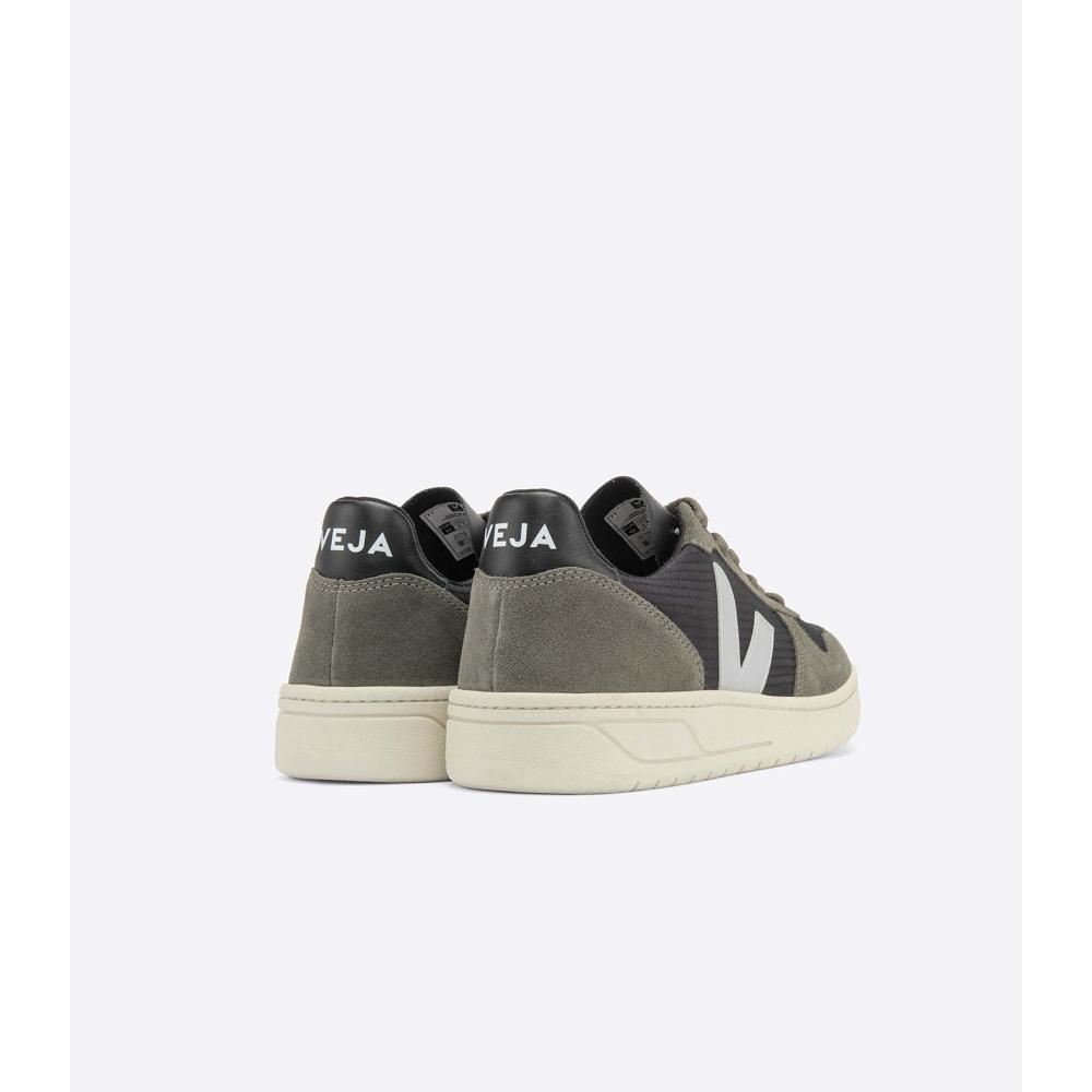 Veja V-10 RIPSTOP Men's Sneakers Black/Grey | CA 325MQZ